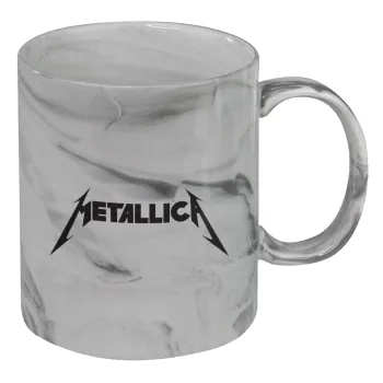 Metallica, Κούπα κεραμική, marble style (μάρμαρο), 330ml