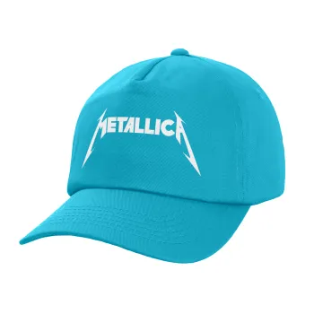 Metallica, Καπέλο παιδικό Baseball, 100% Βαμβακερό Twill, Γαλάζιο (ΒΑΜΒΑΚΕΡΟ, ΠΑΙΔΙΚΟ, UNISEX, ONE SIZE)