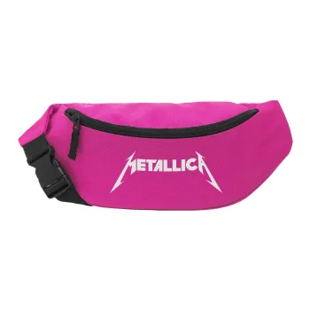 Metallica, Unisex τσαντάκι μέσης (μπανάνα) χρώματος ΡΟΖ με 2 τσέπες