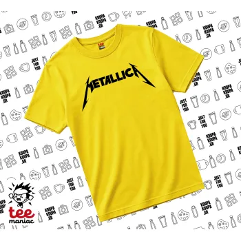 Metallica, yellow childrens T-Shirt made of 100% cotton, for every day. Vegan & OEKO-TEX certified.