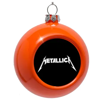 Metallica, Orange Christmas tree ornament bauble 8cm