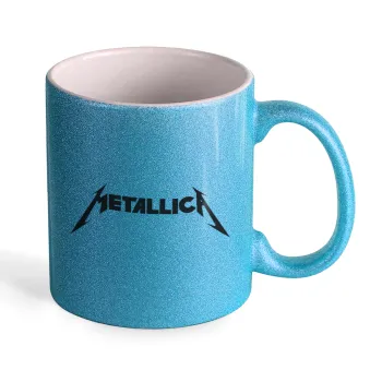 Metallica, Κούπα Σιέλ Glitter που γυαλίζει, κεραμική, 330ml