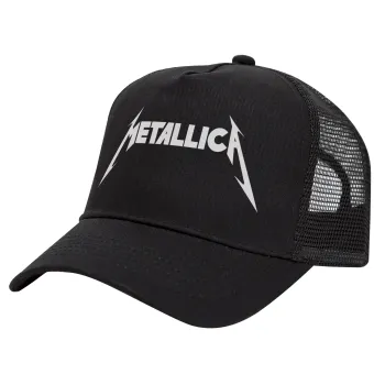 Metallica, Καπέλο Trucker με Δίχτυ, Μαύρο, (ΒΑΜΒΑΚΕΡΟ, ΠΑΙΔΙΚΟ, UNISEX, ONE SIZE)