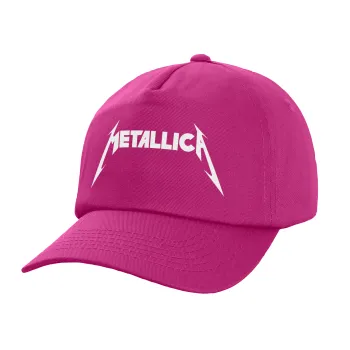 Metallica, Καπέλο Ενηλίκων Baseball, 100% Βαμβακερό,  Φούξια,(purple) (ΒΑΜΒΑΚΕΡΟ, ΕΝΗΛΙΚΩΝ, UNISEX, ONE SIZE)