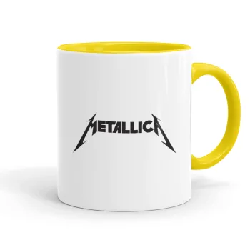 Metallica, Mug colored yellow, ceramic, 330ml