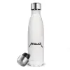 Metal mug thermos White (Stainless steel), double wall, 500ml