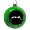 Green Christmas tree ornament bauble 8cm