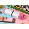 Easter candle, Childrens hot water bottle, stainless steel, with safety straw, PINK (500ml)