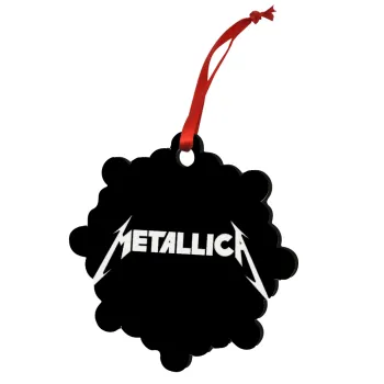 Metallica, Christmas ornament snowflake wooden 7.5cm