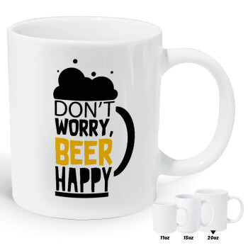 Don't worry BEER Happy, Κούπα Giga, κεραμική, 590ml