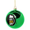 Green Christmas tree ornament ball 8cm