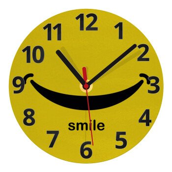 Smile!!!, Ρολόι τοίχου γυάλινο (20cm)