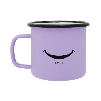 Smile!!!, Κούπα Μεταλλική εμαγιέ ΜΑΤ Light Pastel Purple 360ml
