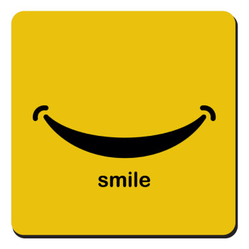 Smile!!!, Τετράγωνο μαγνητάκι ξύλινο 9x9cm