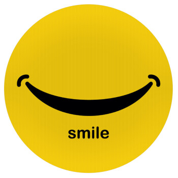 Smile!!!, Mousepad Στρογγυλό 20cm