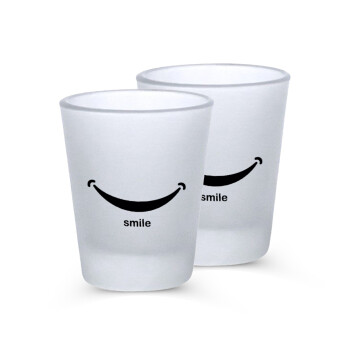 Smile!!!, Σφηνοπότηρα γυάλινα 45ml του πάγου (2 τεμάχια)