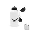 Metal water bottle, White, aluminum 500ml