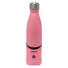 Metal mug thermos Pink Mat (Stainless steel), double wall, 500ml