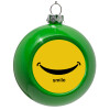 Green Christmas tree ornament bauble 8cm