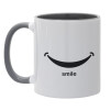 Mug colored grey, ceramic, 330ml