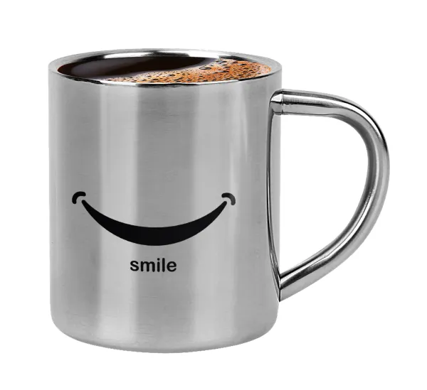 Smile!!! — Double-wall metal cup for espresso (220ml)