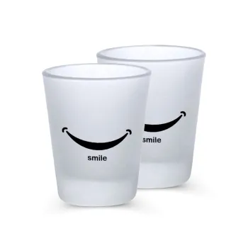 Smile!!!, Σφηνοπότηρα γυάλινα 45ml του πάγου (2 τεμάχια)