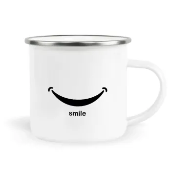 Smile!!!, Metallic enamel cup white 360ml