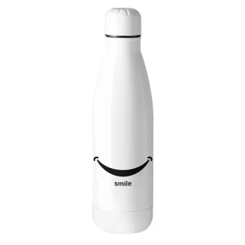 Smile!!!, Μεταλλικό παγούρι θερμός (Stainless steel), 500ml