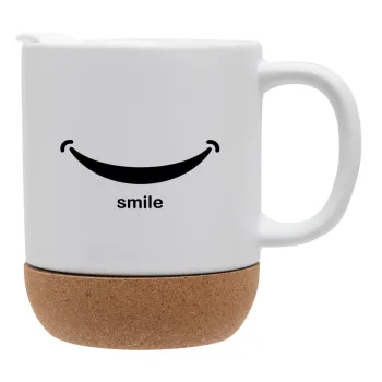 Smile!!!, Ceramic coffee mug Cork (MAT), 330ml
