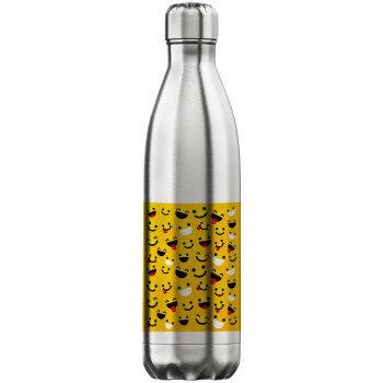 Smilies , Inox (Stainless steel) hot metal mug, double wall, 750ml