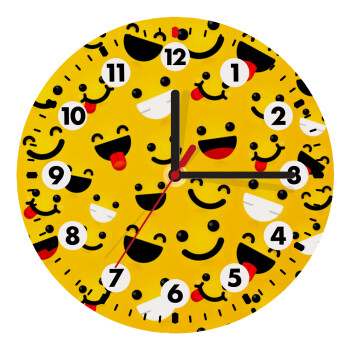 Smilies , Ρολόι τοίχου ξύλινο (20cm)