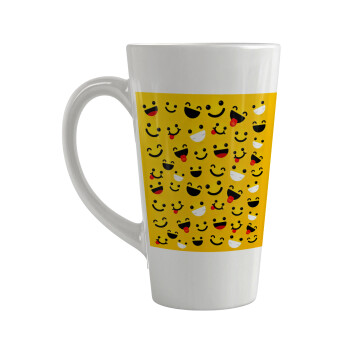 Smilies , Κούπα κωνική Latte Μεγάλη, κεραμική, 450ml