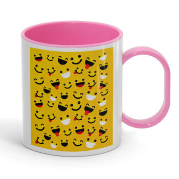 Smilies , Κούπα (πλαστική) (BPA-FREE) Polymer Ροζ για παιδιά, 330ml