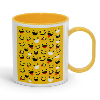 Smilies , Κούπα (πλαστική) (BPA-FREE) Polymer Κίτρινη για παιδιά, 330ml