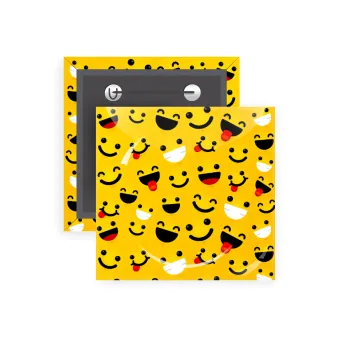 Smilies , Κονκάρδα παραμάνα τετράγωνη 5x5cm