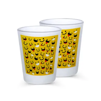 Smilies , Σφηνοπότηρα γυάλινα 45ml του πάγου (2 τεμάχια)