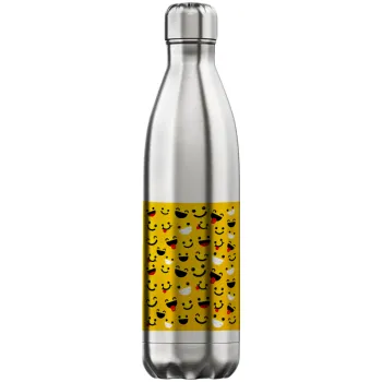 Smilies , Inox (Stainless steel) hot metal mug, double wall, 750ml