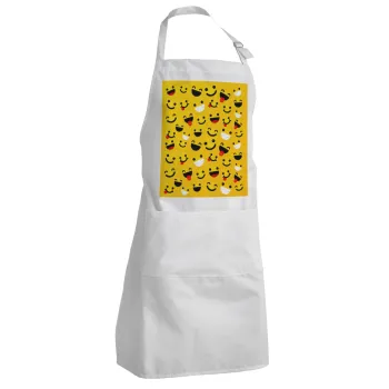 Smilies , Adult Chef Apron (with sliders and 2 pockets)