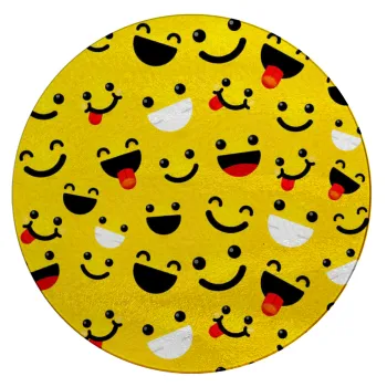 Smilies , Επιφάνεια κοπής γυάλινη στρογγυλή (30cm)