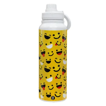 Smilies , Θερμός 1L Ανοξείδωτο με Βάση Κινητού & Διπλά Τοιχώματα