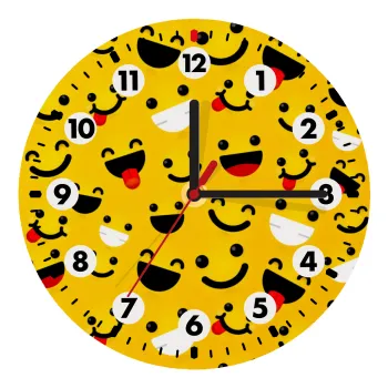 Smilies , Ρολόι τοίχου ξύλινο (20cm)