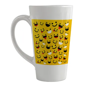Smilies , Κούπα κωνική Latte Μεγάλη, κεραμική, 450ml