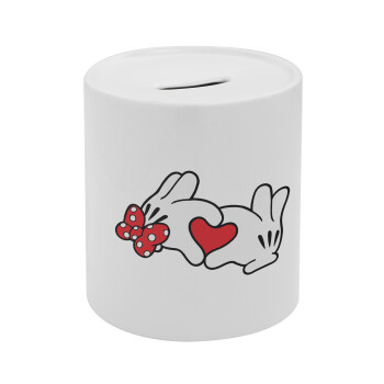 Love hands, Κουμπαράς πορσελάνης με τάπα