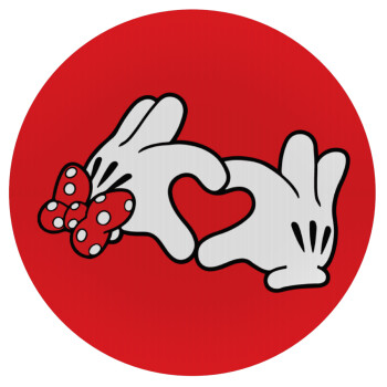 Love hands, Mousepad Round 20cm