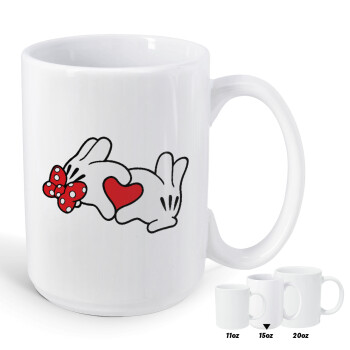 Love hands, Κούπα Mega, κεραμική, 450ml