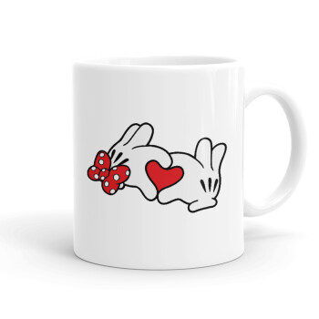 Love hands, Ceramic coffee mug, 330ml