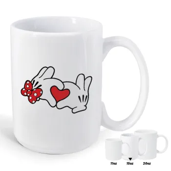 Love hands, Κούπα Mega, κεραμική, 450ml