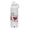 1L Stainless Steel Thermal Bottle with Phone Holder & Double Wall Insulation