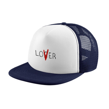 IT Lov(s)er, Καπέλο Ενηλίκων Soft Trucker με Δίχτυ Dark Blue/White (POLYESTER, ΕΝΗΛΙΚΩΝ, UNISEX, ONE SIZE)