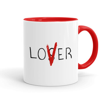 IT Lov(s)er, Mug colored red, ceramic, 330ml